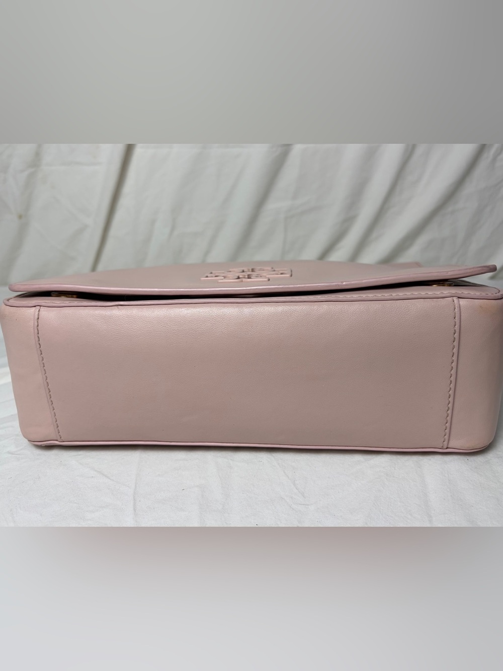Tory Burch Britten Pink Leather Chain Shoulder Crossbody Bag - Picture 9 of 11